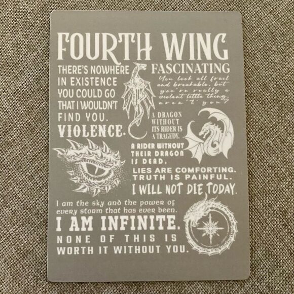Rebecca Yarros Fourth Wing “I Am Infinite” Magnet - Picture 1 of 3
